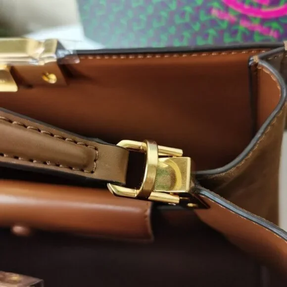 Tory Burch Eleanor Spazzolato Satchel Bag - Picture 10 of 13